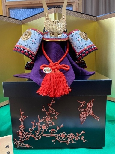 引き渡し者決定（端午の節句）大越忠製作所 忠保作 御兜飾一式　 源義家公