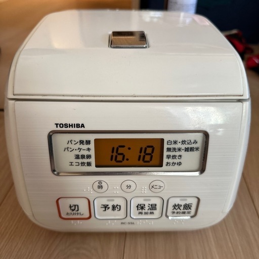 TOSHIBA 炊飯器　3合