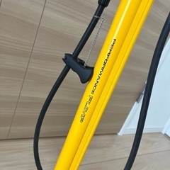 イエロー　フロアポンプ PERFORMANCE PUMP 空気入れ　ロードバイクの画像
