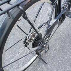 ブラックタイプ6段変速機付自転車の画像