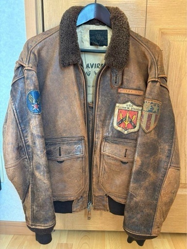 【AVIREX】フライトジャケット G-1レザー 羊革 トップガン