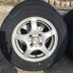 中古　スタットレス&アルミ４本セット　１４５-８０r１３　