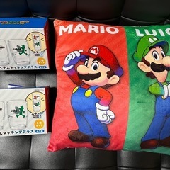 マリオ＆ルイージ　スタッキンググラス　1箱2個入り×2　　クッション