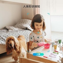 CP1 Pro 2MP スマホ対応 ペット/介護/ベビー見守りカメラ 1080P カラーナイトビジョン（10m）自動追尾 双方向通話 防犯監視カメラ 2.4GHz Wi-Fi Alexa連携 日本仕様の画像