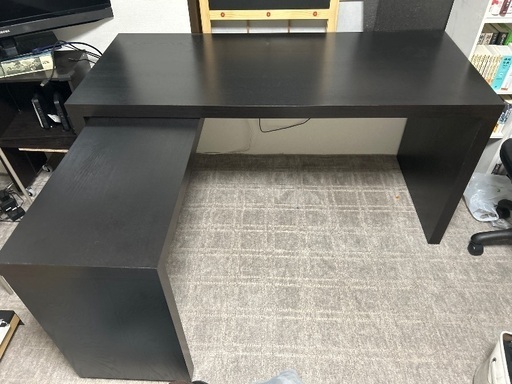 IKEA  MALM デスク　机　ブラウンブラック　151cm