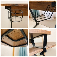 ナフコ コーナーデスク グリードWL L字 ブラウンの画像