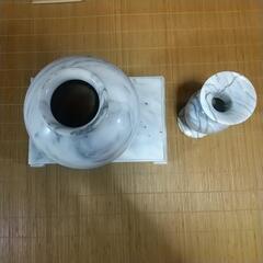 大理石  花瓶 2個セットの画像