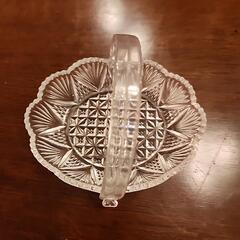 取っ手付きガラス小皿