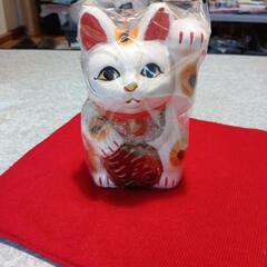 招き猫貯金箱(セトモノ)