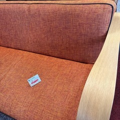 【値下げ】FUJI FURNITURE 冨士ファニチア ソファ 2人掛け シンプル おしゃれ インテリア ナチュラルの画像