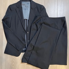 リクルートスーツ 3点セット　レディース 7AR 黒 スカート パンツ