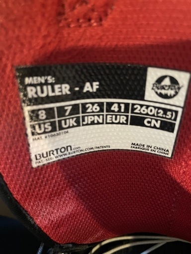 BURTON RULER スノーボードブーツ　26cm