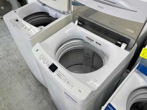 洗濯機の分解クリーニング行っています！配送設置込み　2022年製　ハイアール7.0K洗濯機　分解クリーニング済み！！