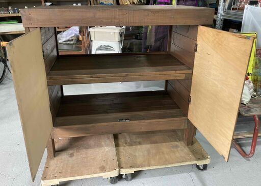 ☆アンティーク棚☆ 木製 キャビネット 飾り棚 ガーデニング 玄関 店舗