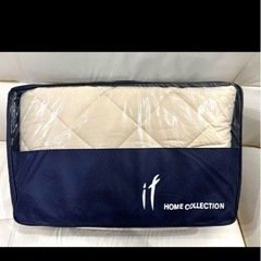 【新品】if HOME COLLECTION ベットパット　セミダブル　白の画像