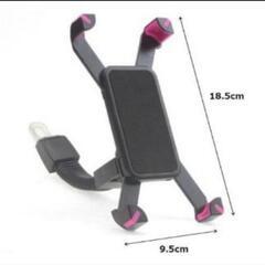 バイク用スマホホルダー スマホスタンド 携帯ホルダー 原付 ミラー取付の画像