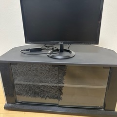 テレビ台とモニター21インチセット