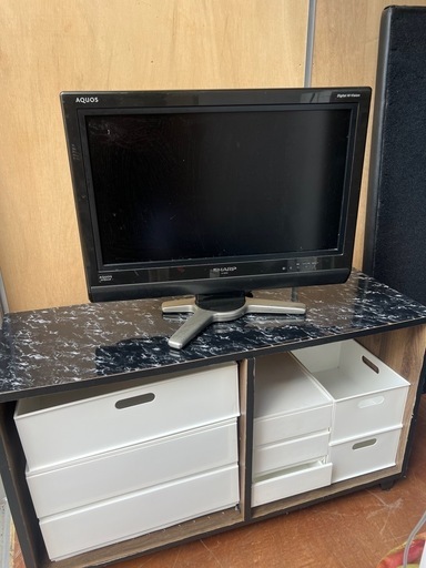 (運搬費込)SHARP TV➕オシャレテレビ台