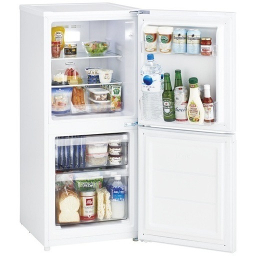 R528 ☀️ジモティー限定価格！2023年製の美品！ Haier 冷蔵庫 (121L) OBBR-121A⭐ 動作確認済 ⭐ クリー