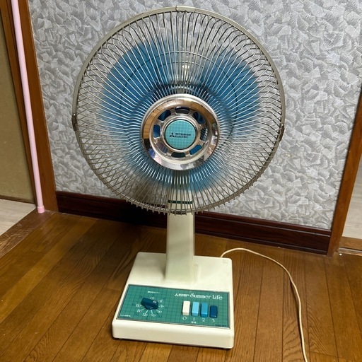 MITSUBISHIレトロ扇風機ジャンク品\n