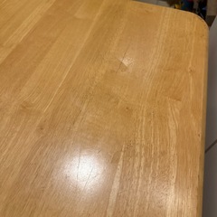 ニトリ　折りたたみローテーブル　天然木の画像