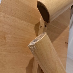 ニトリ　折りたたみローテーブル　天然木の画像