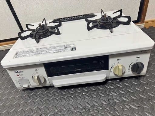 パロマ LP 用ガスコンロ 2016年製！グリル綺麗！ 電池付き　すぐ使え