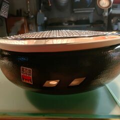  萬古焼き 日本製 】 灰釉　炭焼き水コンロ 10号  網 セット） 【2人用～3人用/業務用/調理器具/料理店の画像