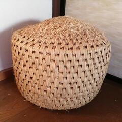 中古 猫ちぐら 天然国産稲わら手編み仕上げ  の画像