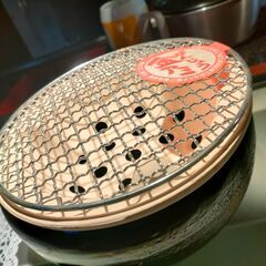 【 萬古焼き 日本製  】 灰釉　炭焼き水コンロ　7号　未使用