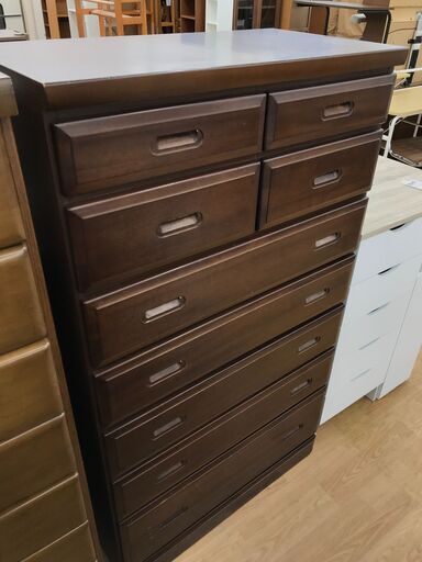 ★ジモティ割あり★ タンス　茶色　 H136×W79×D42　 クリーニング済み KJ8717