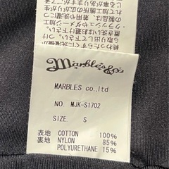 Marbles & Co. マーブルズ 黒 ストライプジャケット S メンズ レディース  ジャケット ブルゾンの画像