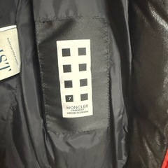 MONCLER 赤ダウンジャケット フード付き　hiroshi fujiwaraの画像