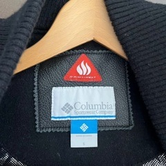 Columbia コロンビア スタジャン ブラック Sサイズ バイク ジャケット  牛革 OMNI-HEATの画像
