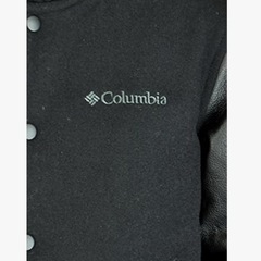 Columbia コロンビア スタジャン ブラック Sサイズ バイク ジャケット  牛革 OMNI-HEATの画像