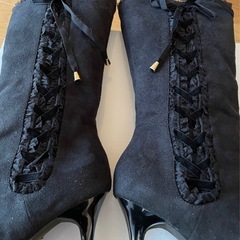 ⭐️ お洒落‼︎ELLE バックスキン ロングブーツSサイズ 美品⭐️⭐️の画像