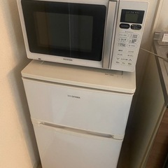 【冷蔵庫、電子レンジ、洗濯機】の3点セットの画像