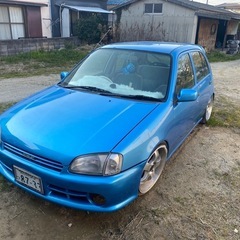 売れました！　トヨタ　EP91 スターレット　ルフレx ワンオーナー　5速MT 車検あり事故車　最終値下げの画像