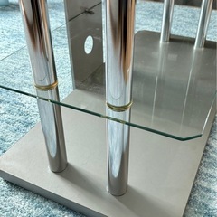 ガラステーブル 長方形 テレビ台 テレビボード　の画像