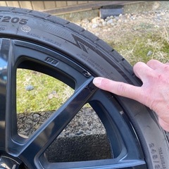 本日夕方まで バリ山19インチ A4 アウディホイールセットの画像