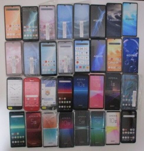 G∝28 サンプル携帯 docomo ドコモ Xperia galaxy等 検：スマートフォン/タブレット/ガラケイ モックアップ 展示用模型 合計78個