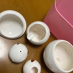 昭和レトロ　豚の調味料入れ　陶器　　インテリアにの画像
