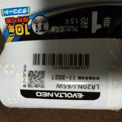 Panasonic　EVOLTA　NEO単1形アルカリ乾電池1.5Vの画像