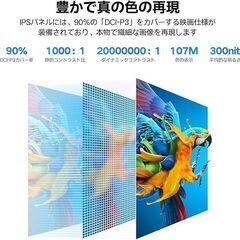 引取限定 格安4Kモニター 中古美品 KOORUI N07の画像