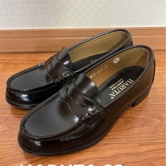 HARUTA 23cmブラックスクールローファーの画像