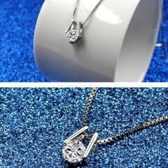 ≒j→→→m43-1/ダイヤモンドｃｚ大粒アーチペンダントC＊Bの画像