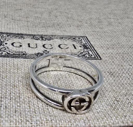 【廃盤品】GUCCI インターロッキングG オープンリング