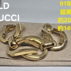 【超レア トム・フォード期 91年美品】GUCCI ゴールドメッ...