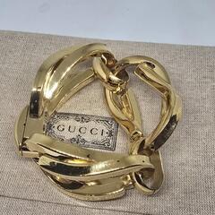 超レア トム・フォード期 91年美品】GUCCI ゴールドメッキ ブレスレット