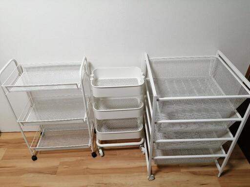 IKEA 無印良品 ワゴン等 3個セット 美品